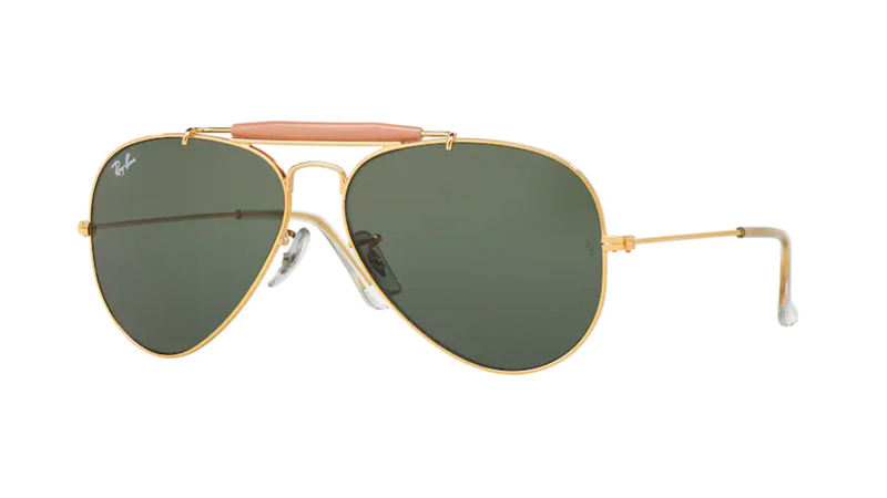 Shadedeye Gold Aviator Sunglasses 85901-16 - The Home Depot