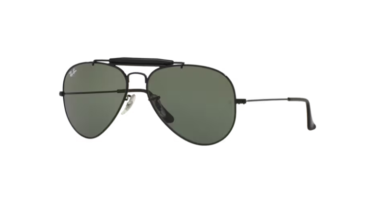 01-RB Ray-Ban RB3129-W0228-58 Aviator Outdoorsman Sunglasses - Image 1